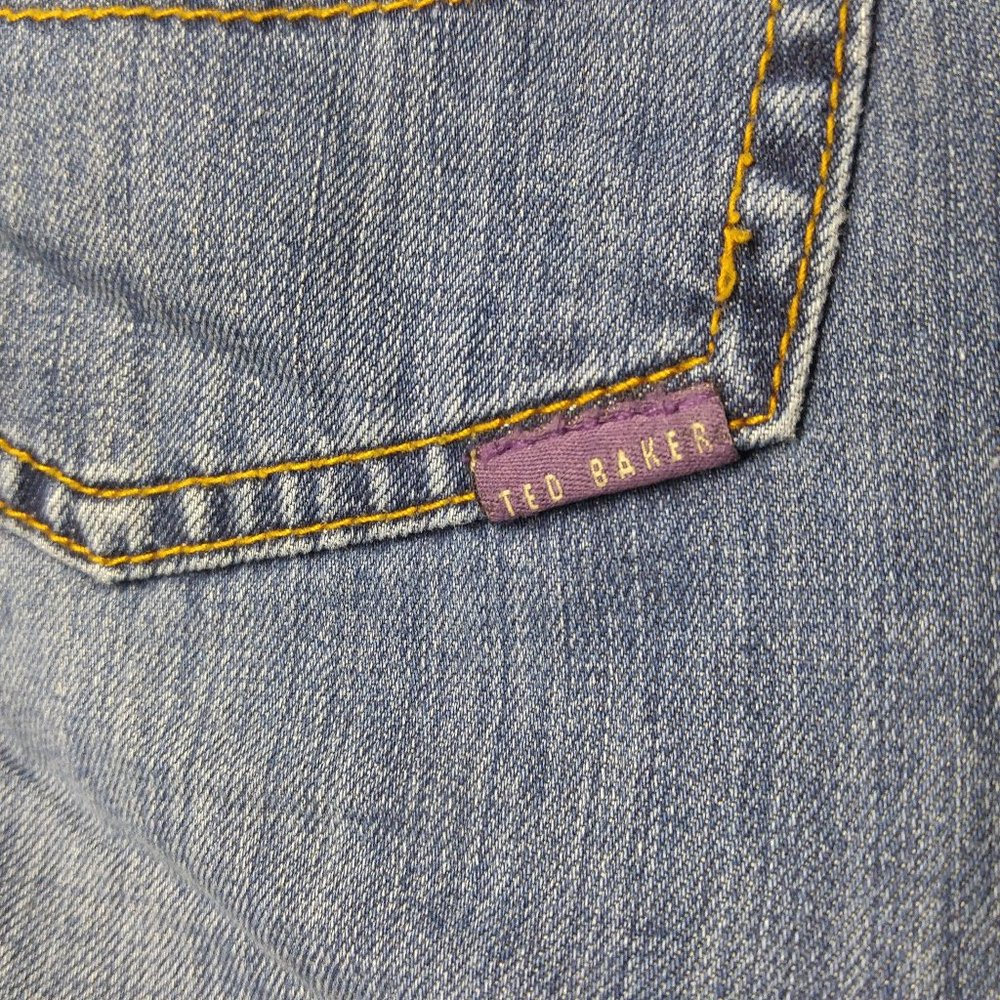 Ted Baker Dixie Deans Straight Jeans Men's 30R Button Fly C057 - Picture 9 of 10